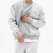 Pullover Round Neck Sweater Loose Men Clothes - OLD MONEY LEGACY