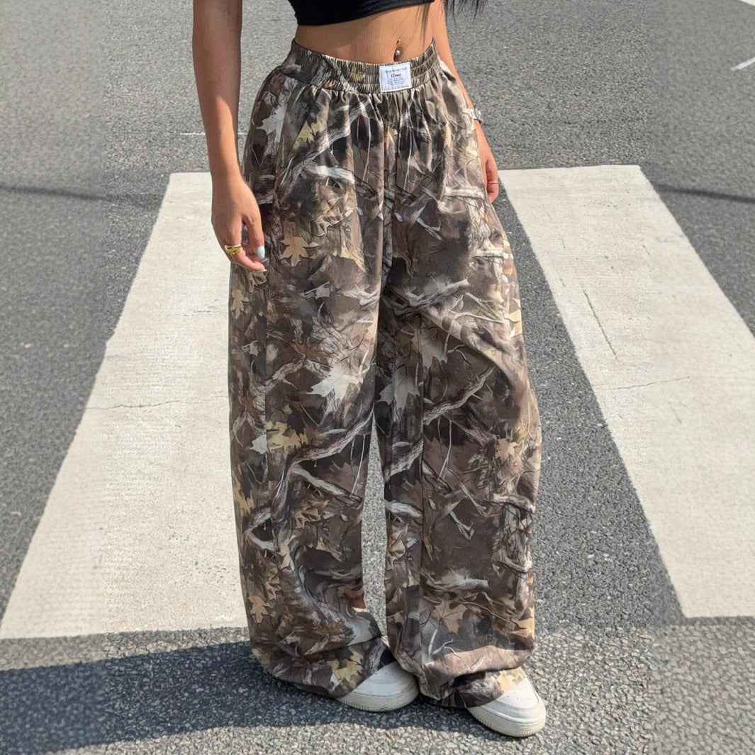 Womens Slim Camouflage Cargo Pants - OLD MONEY LEGACY