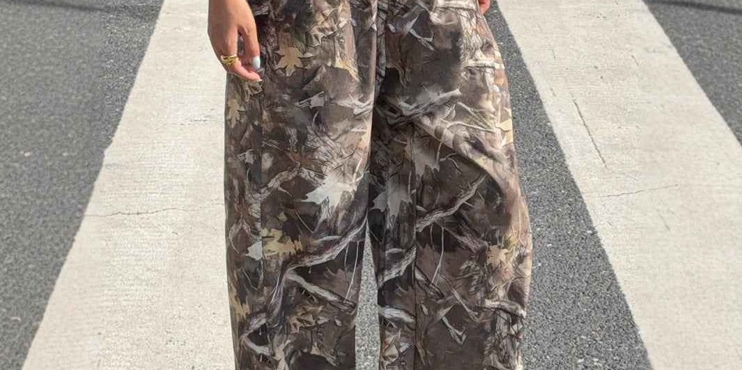 Womens Slim Camouflage Cargo Pants - OLD MONEY LEGACY