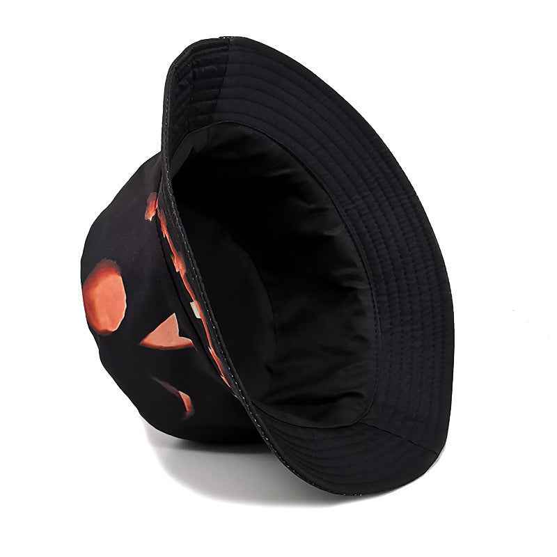Unisex Fisherman Hat With Cartoon Pumpkin Grimace Print - OLD MONEY LEGACY