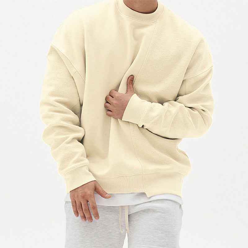 Pullover Round Neck Sweater Loose Men Clothes - OLD MONEY LEGACY