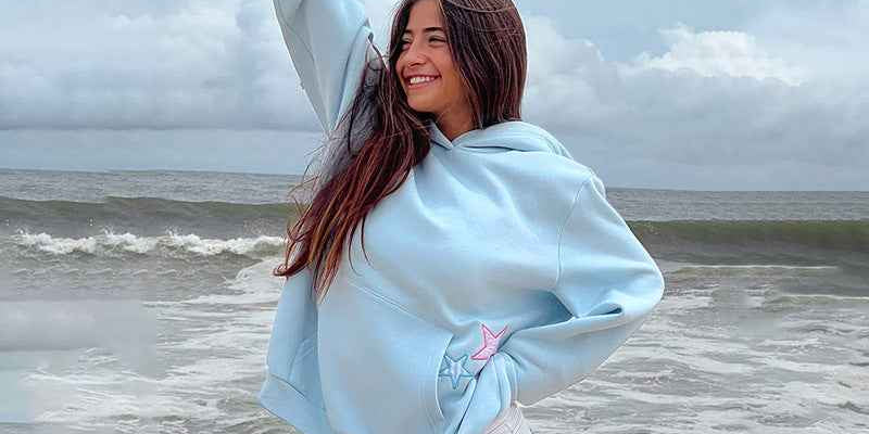 Womens Hooded Embroidered Knit Sweater - OLD MONEY LEGACY