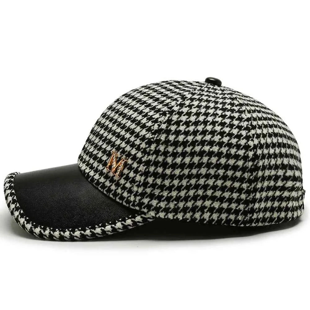 Houndstooth Baseball Cap