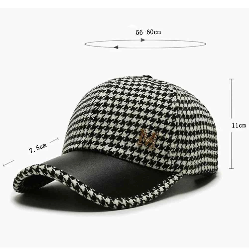 Houndstooth Baseball Cap