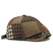 Vintage Patchwork Tweed Cap
