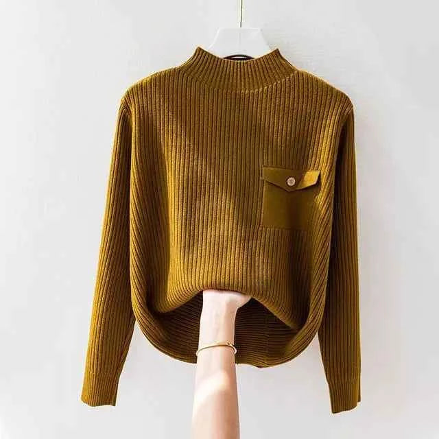 Tavish Sweater Top | Women's Ribbed Knit Short Sleeve Crewneck