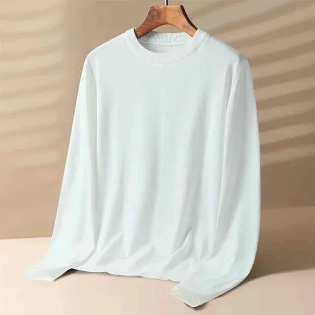 Men’s Classic Wool Sweater – Tailored Wool Blend Pullover