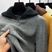 Men’s Premium Half-Zip Knit Sweater