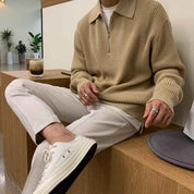 Sinan Knitted Sweater – Men’s Minimalist Pullover with Classic Crewneck