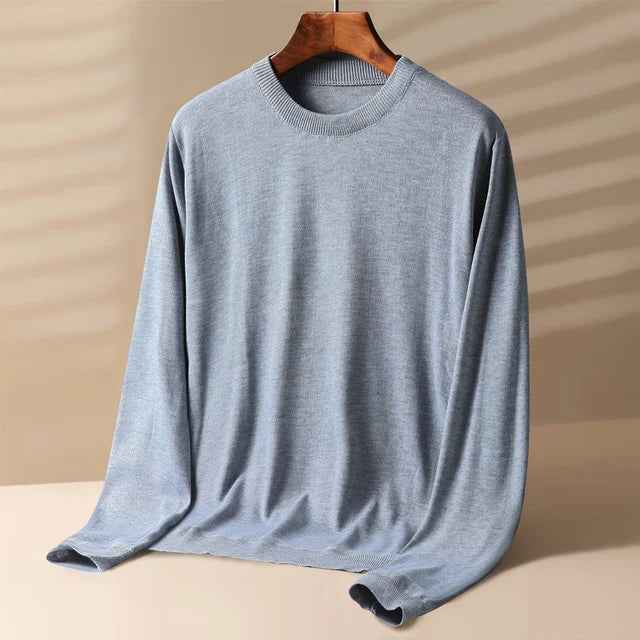 Men’s Classic Wool Sweater – Tailored Wool Blend Pullover