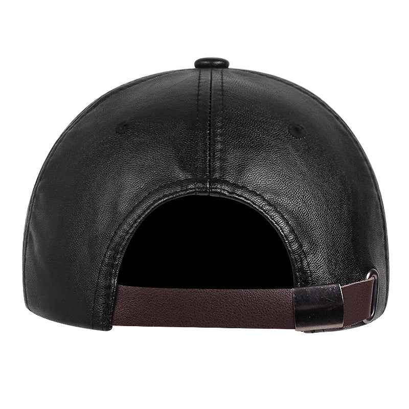 Leather Baseball Cap | Genuine Leather Adjustable Unisex Trucker Hat