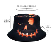 Unisex Fisherman Hat With Cartoon Pumpkin Grimace Print - OLD MONEY LEGACY