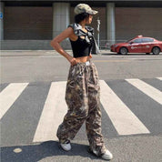Womens Slim Camouflage Cargo Pants - OLD MONEY LEGACY
