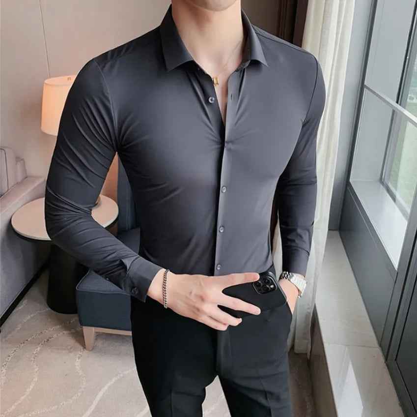 Contemporary Slim Fit Shirt | Men's Modern Dress Shirt for Business & Formal Wear