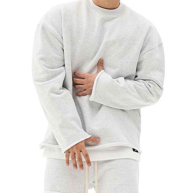 Pullover Round Neck Sweater Loose Men Clothes - OLD MONEY LEGACY